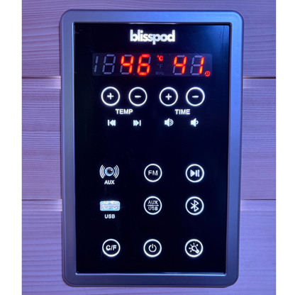 Blisspod Malmo Low-EMF 2-Person Infrared Sauna with Red Light and Chromotherapy