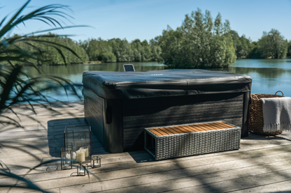 MSpa Oslo Frame Series 6-Person Rigid Hot Tub with Hydro Jets and LED Lighting