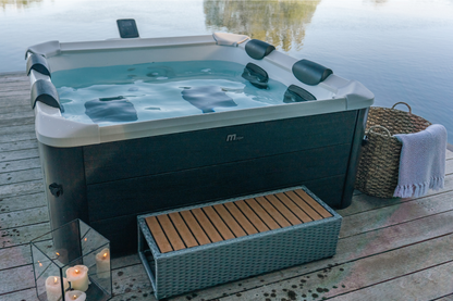 MSpa Oslo Frame Series 6-Person Rigid Hot Tub with Hydro Jets and LED Lighting