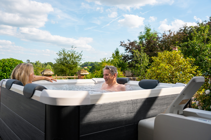 MSpa Oslo Frame Series 6-Person Rigid Hot Tub with Hydro Jets and LED Lighting