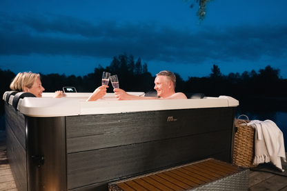MSpa Oslo Frame Series 6-Person Rigid Hot Tub with Hydro Jets and LED Lighting