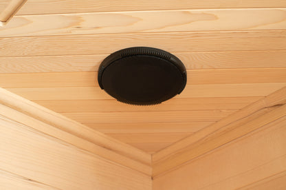 Blisspod, Vienna, Corner Spacious Far Infrared Corner Sauna Canadian Hemlock Ultra Low EMF, 12 Heaters, 4-5 Persons