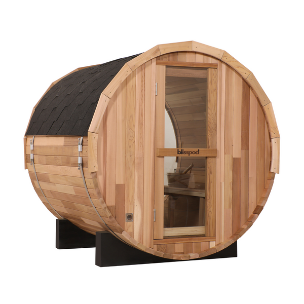 Blisspod Prague Canadian Red Cedar Barrel Sauna – 4–6 Person