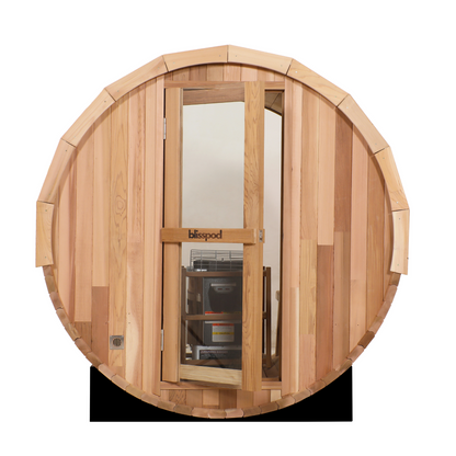 Blisspod Prague Canadian Red Cedar Barrel Sauna – 4–6 Person