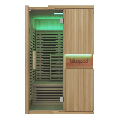 Blisspod Milano Ultra-Low-EMF 2-Person Full-Spectrum Sauna with Chromotherapy