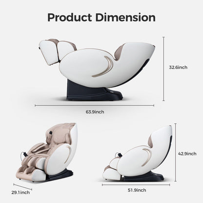 Bosscare 3D SL-Track Zero-Gravity Massage Chair with App Control