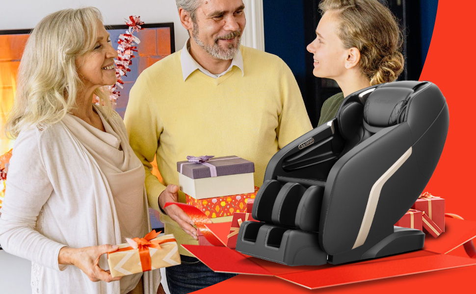3D SL-Track Full-Body Zero-Gravity Massage Chair with Thai Stretch – Black