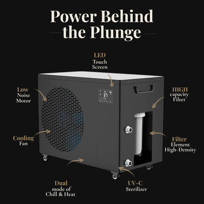 XXL Inflatable Cold Plunge Tub – 216 Gallon Chiller-Ready Design