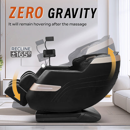 Zero-Gravity Full-Body Air Pressure Massage Chair with Bluetooth Speakers