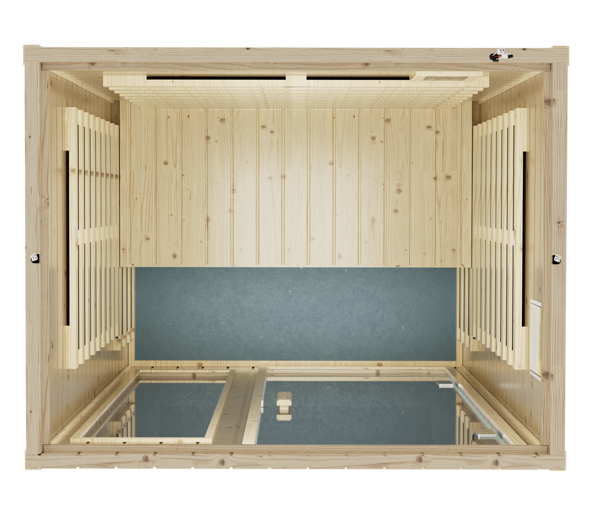 XY-902VY 1850W Two-Person Far-Infrared Sauna with Bluetooth