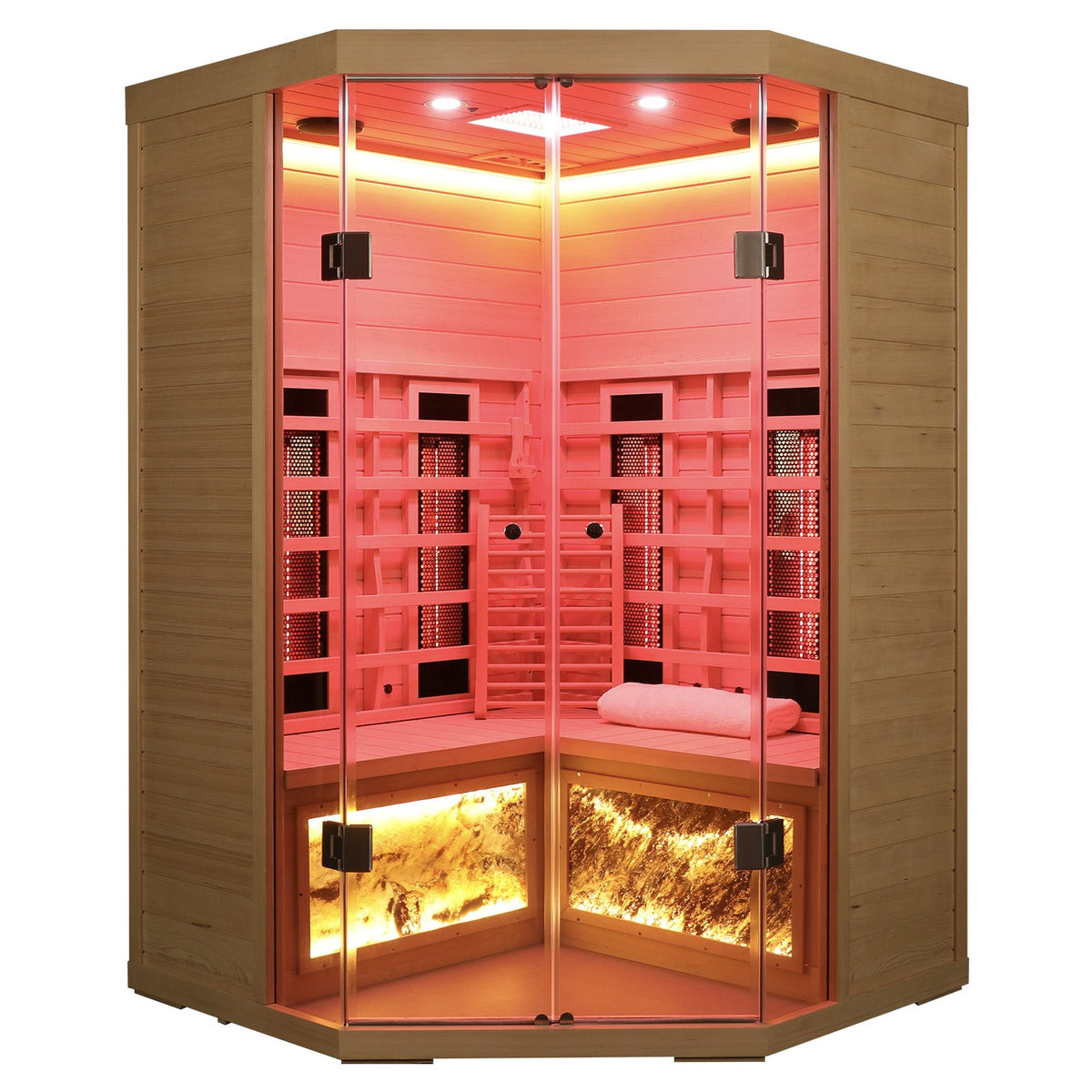 5-Person Hemlock Far-Infrared S Model Sauna with Low-EMF Heating