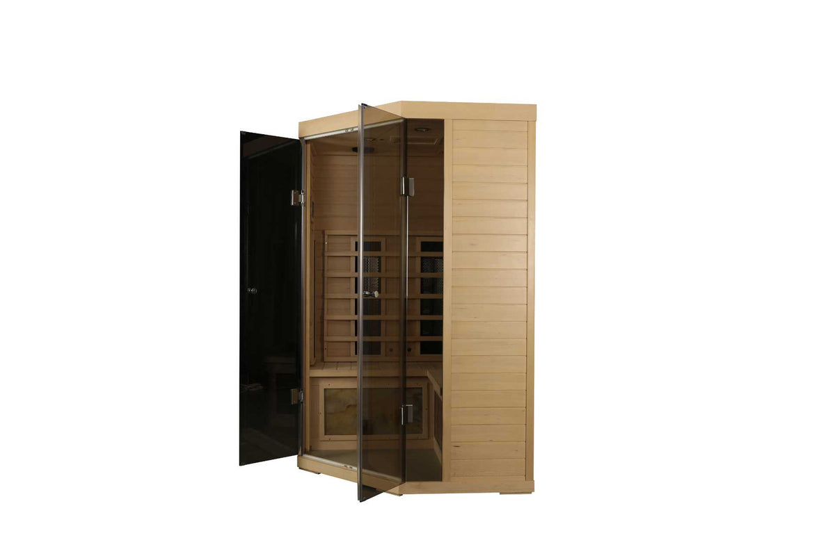 5-Person Hemlock Far-Infrared S Model Sauna with Low-EMF Heating