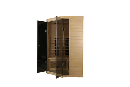 5-Person Hemlock Far-Infrared S Model Sauna with Low-EMF Heating