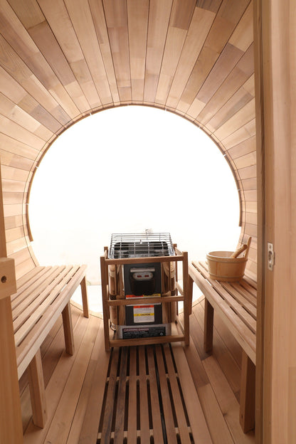 Blisspod Prague Canadian Red Cedar Barrel Sauna – 4–6 Person