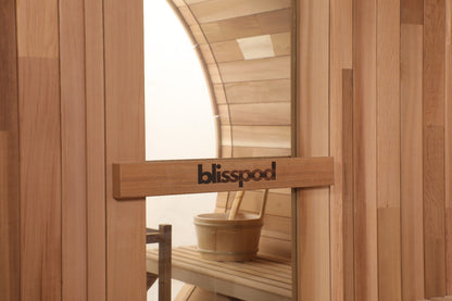 Blisspod Prague Canadian Red Cedar Barrel Sauna – 4–6 Person
