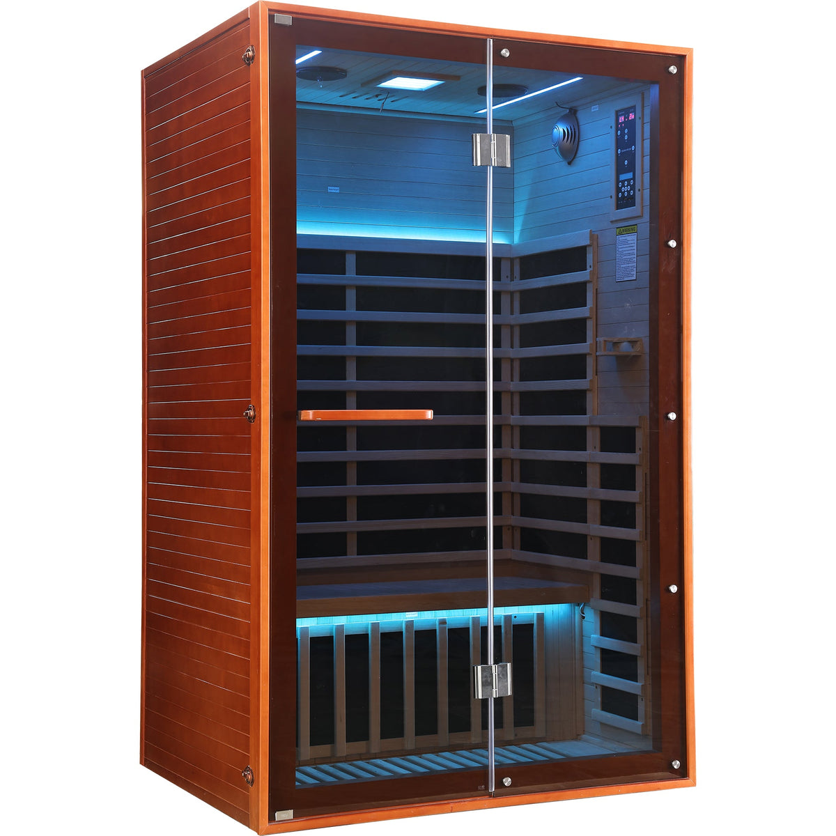 Canadian Hemlock Two-Person Sauna with Carbon Heating Panels