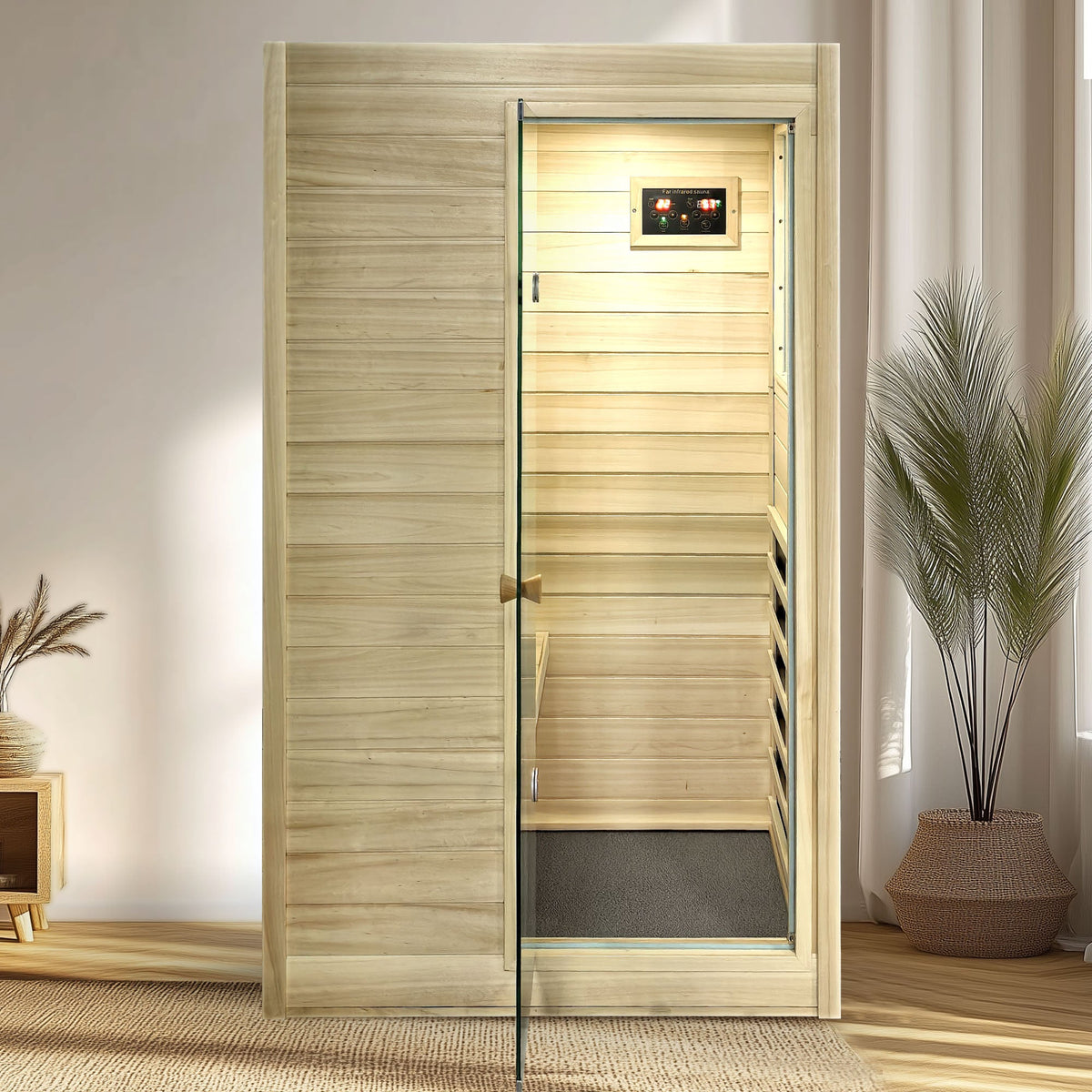 XY-909MB-R European Aspen Far-Infrared Sauna with Bluetooth