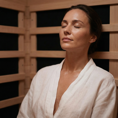 NiceBeam 1-2 Person Full-Body Premium Canadian Hemlock Infrared Sauna with Red Light