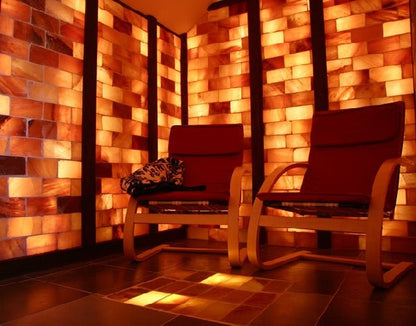 Himalayan Pink Salt Sauna Wall for 8 × 4 ft Installations