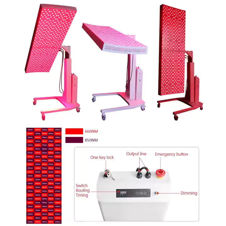 VitalGlow Multi-Spectrum Red Light Table & Full-Body Panel System